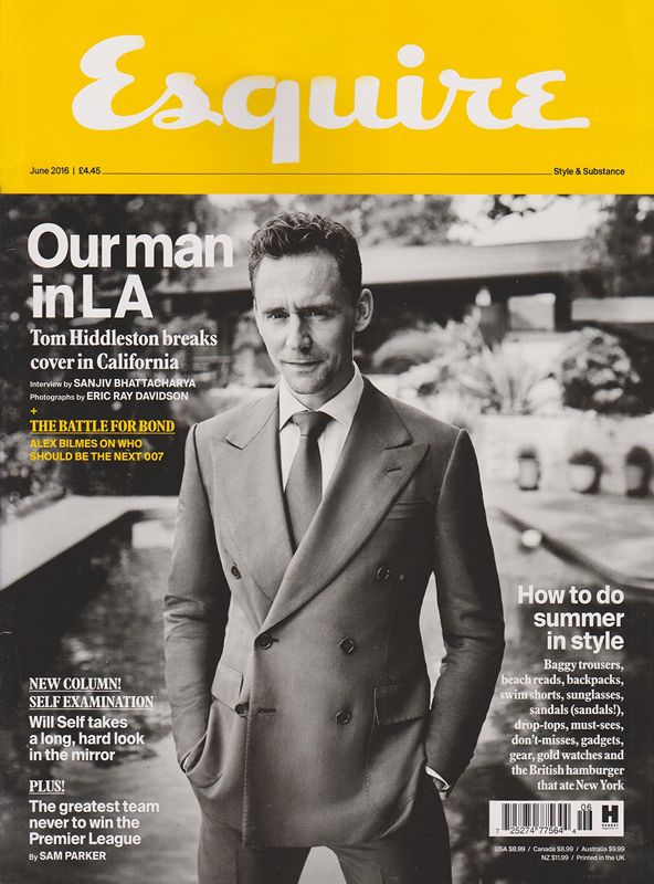 ESQUIRE magazine side cover  June 2016