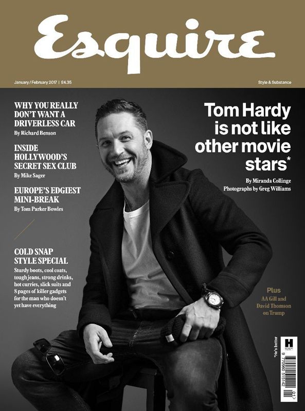 ESQUIRE magazine side cover  January/February 2017