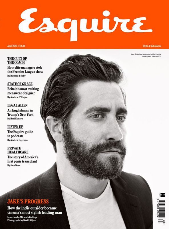 ESQUIRE magazine side cover  April 2017