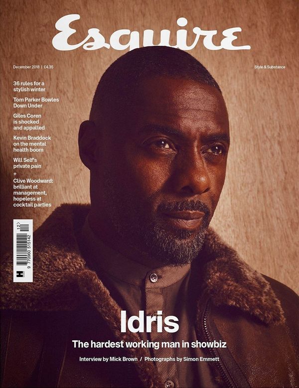 ESQUIRE magazine side cover  December 2018