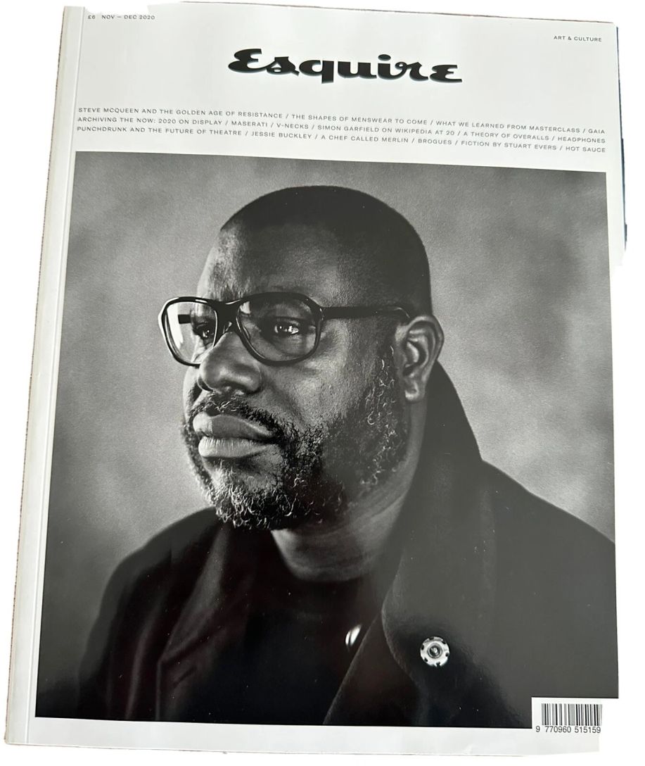 ESQUIRE magazine side cover  November/December 2020