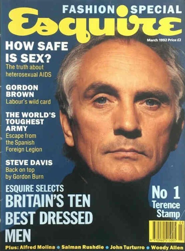 ESQUIRE magazine side cover  March 1992