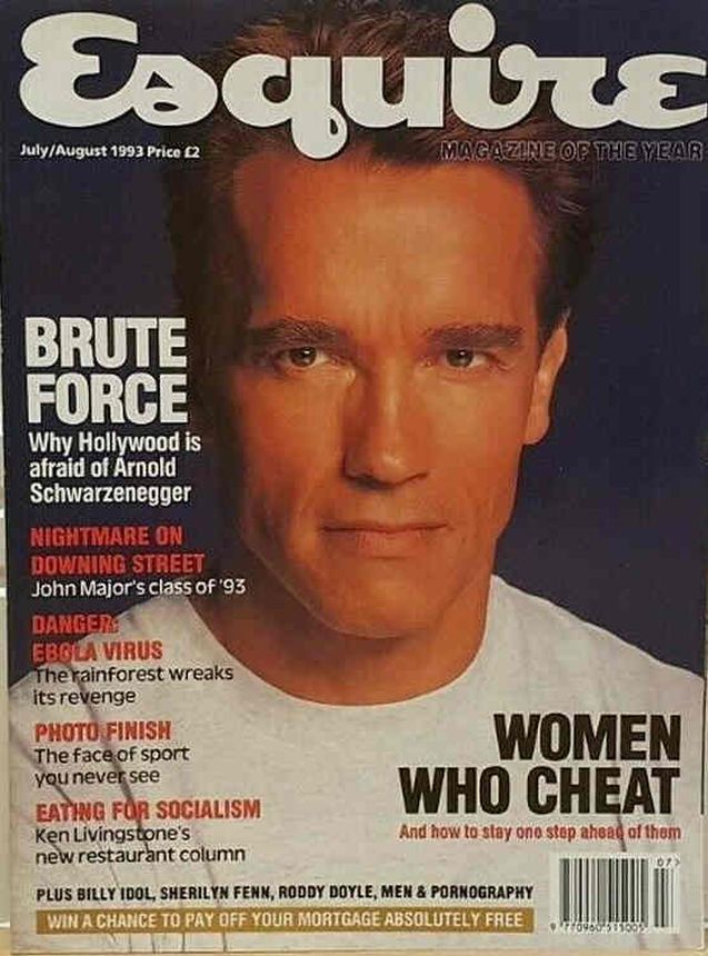 ESQUIRE magazine side cover  July/August 1993
