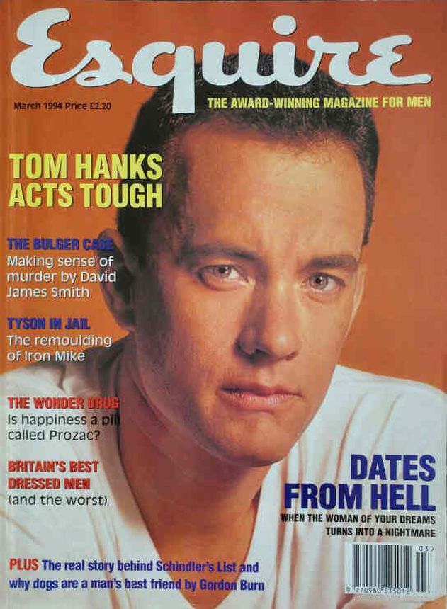 ESQUIRE magazine side cover  March 1994