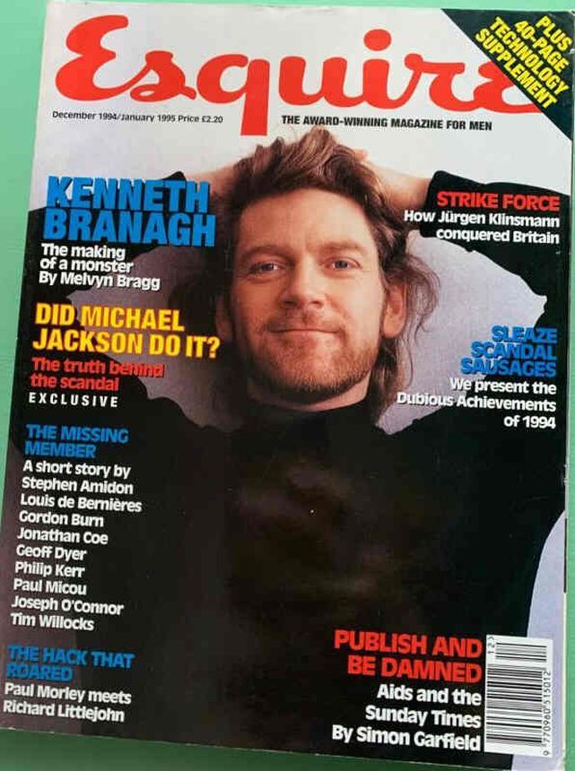 ESQUIRE magazine side cover  December 1994/ January 1995 