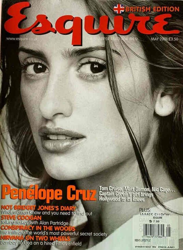 ESQUIRE magazine side cover  May 2001