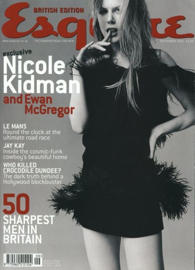 ESQUIRE magazine side cover  September 2001