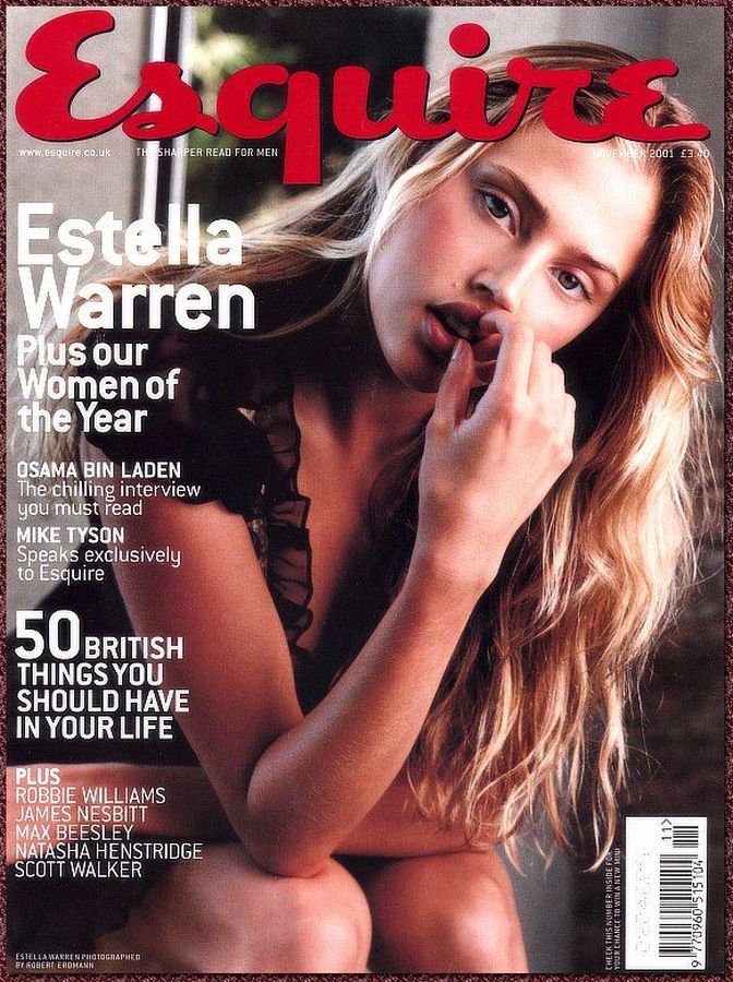 ESQUIRE magazine side cover  November 2001