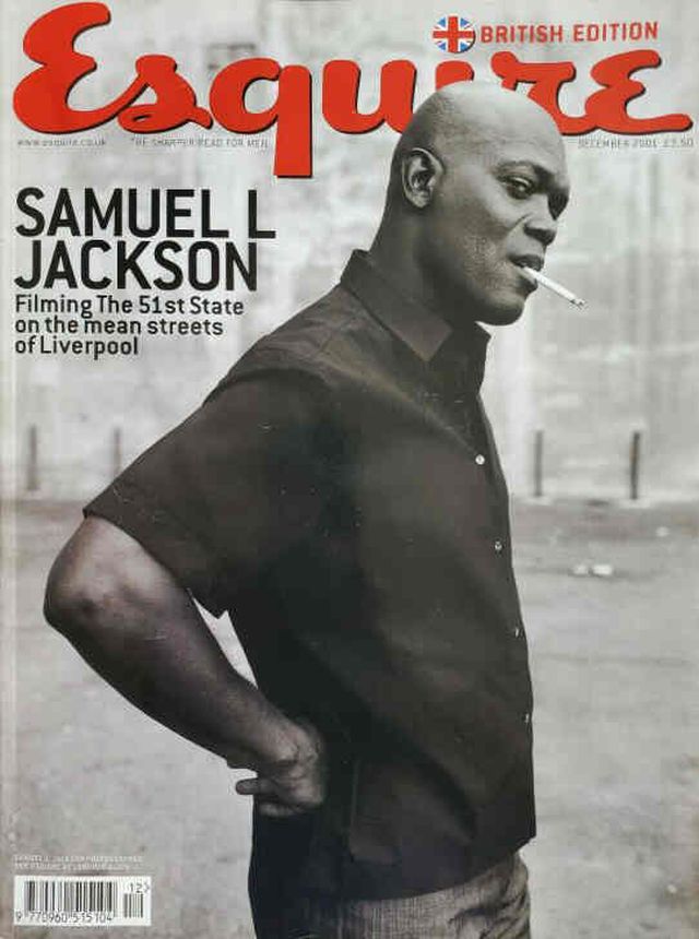 ESQUIRE magazine side cover  December 2001