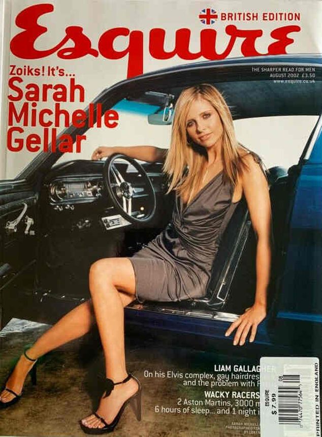 ESQUIRE magazine side cover  August 2002