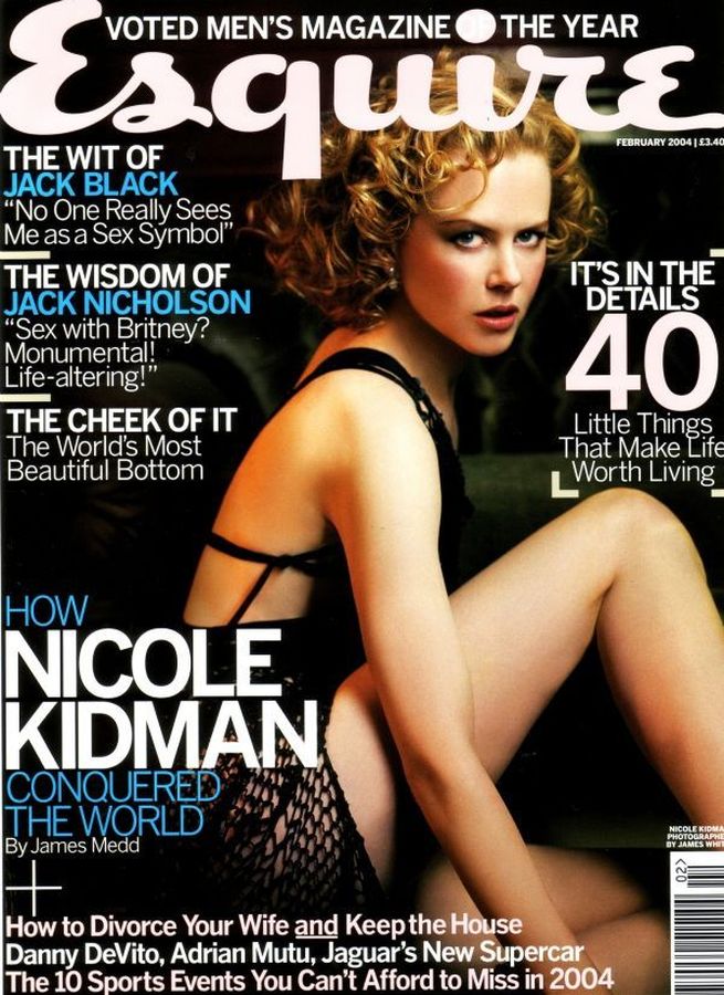 ESQUIRE magazine side cover  February 2004