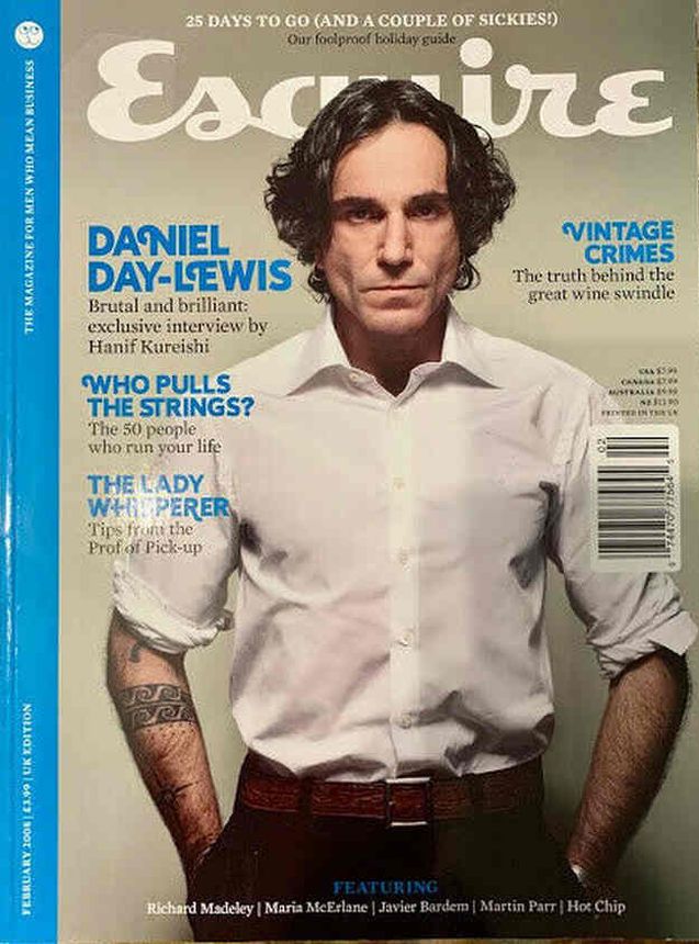 ESQUIRE magazine side cover  February 2008