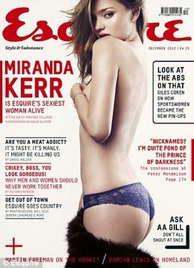 ESQUIRE magazine side cover  December 2012