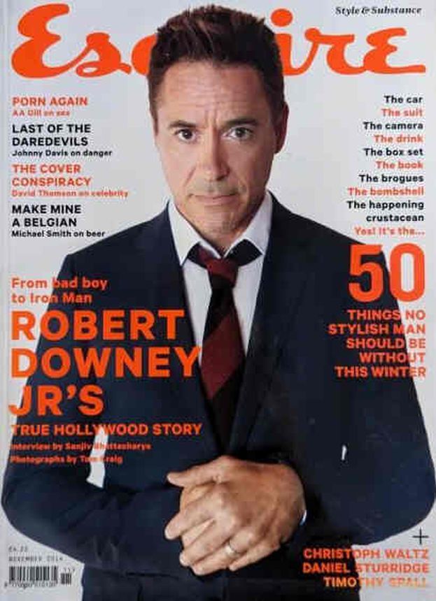 ESQUIRE magazine side cover  November 2014