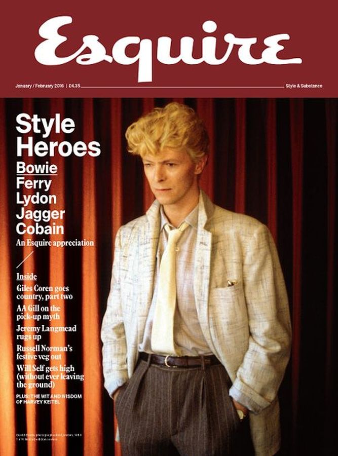 ESQUIRE magazine side cover  January/February 2016