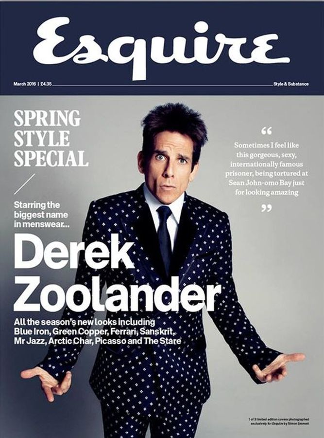 ESQUIRE magazine side cover  March 2016