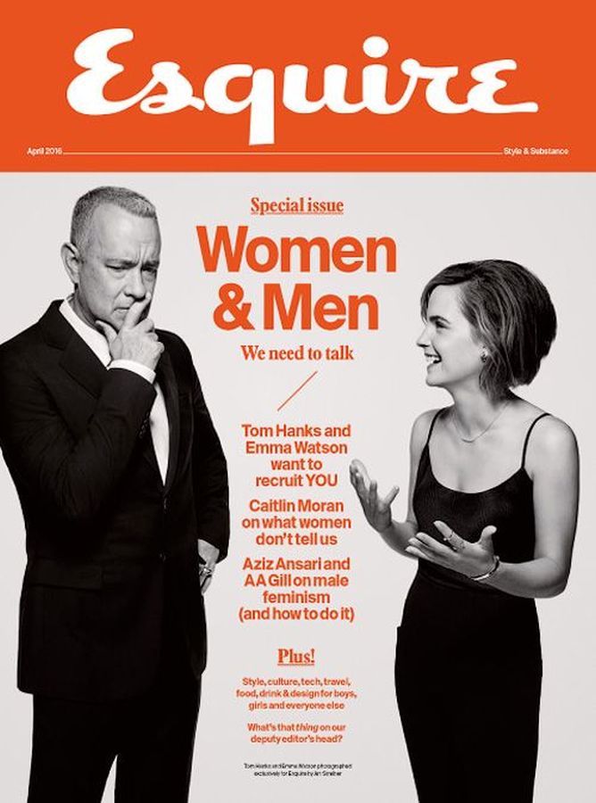 ESQUIRE magazine side cover  April 2016