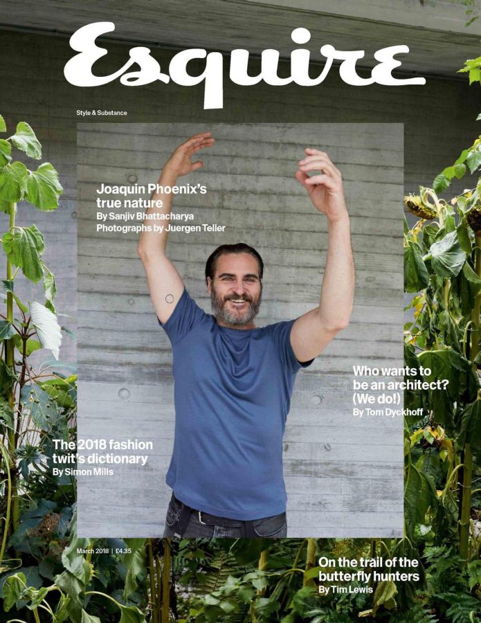 ESQUIRE magazine side cover  March 2018