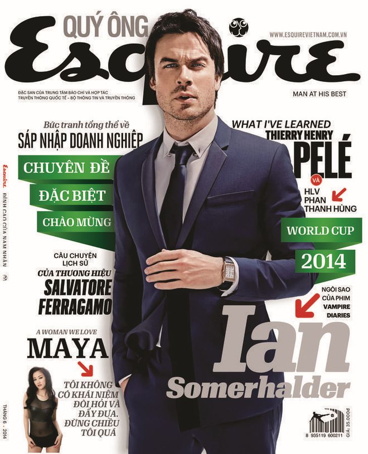 ESQUIRE VIETNAM magazine side cover  June 2014