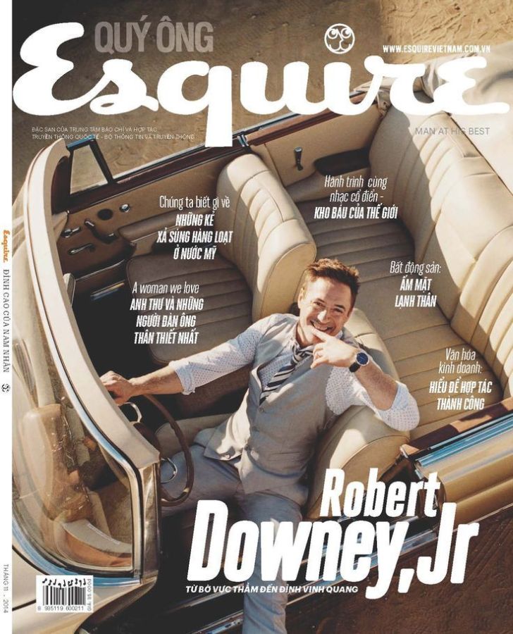 ESQUIRE VIETNAM magazine side cover  November 2014