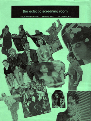 ECLECTIC SCREENING ROOM magazine side cover Issue 5 Spring 2002