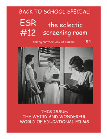 ECLECTIC SCREENING ROOM magazine side cover Issue 12  2004