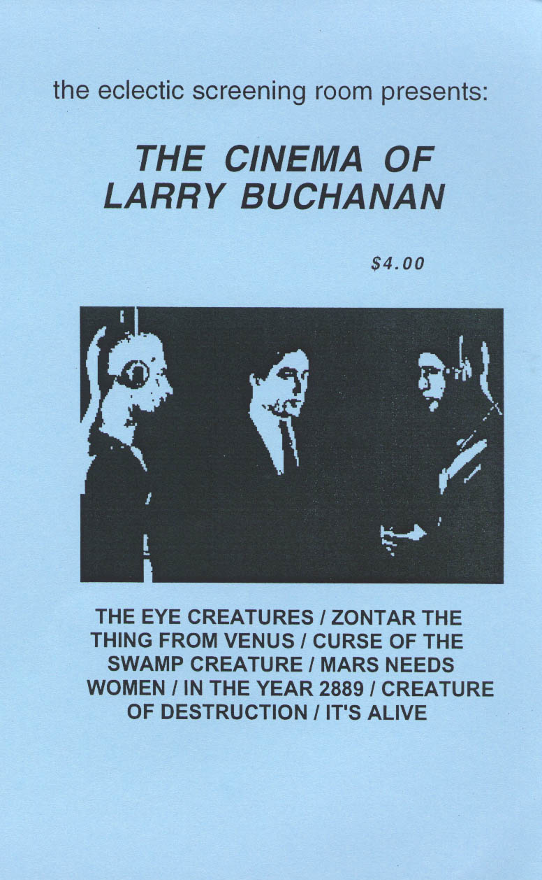 ECLECTIC SCREENING ROOM magazine side cover Special Issue 2003