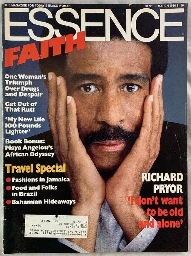 ESSENCE magazine side cover  March 1986