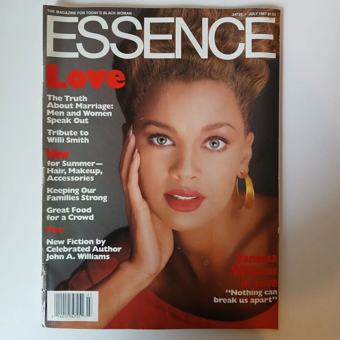 ESSENCE magazine side cover  July 1987