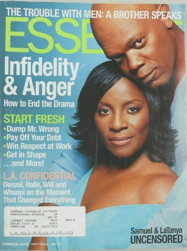 ESSENCE magazine side cover  May 2002