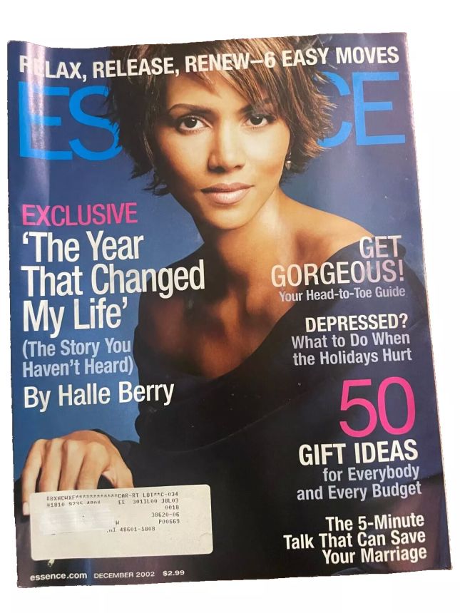 ESSENCE magazine side cover  December 2002