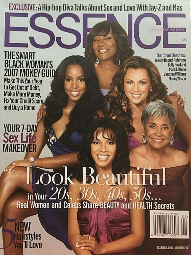 ESSENCE magazine side cover  January 2007