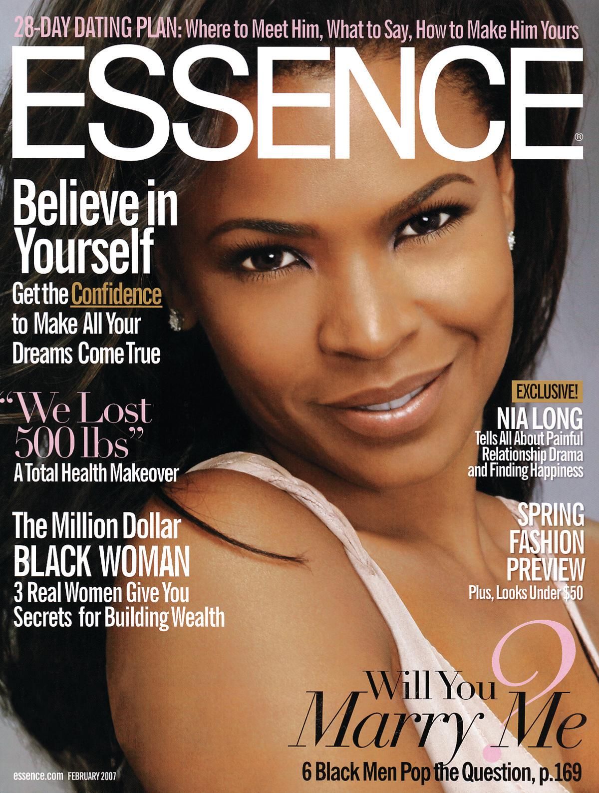 ESSENCE magazine side cover  February 2007
