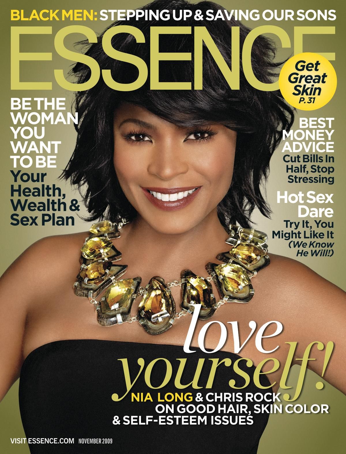ESSENCE magazine side cover  November 2009