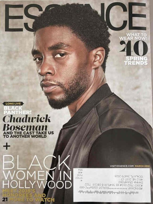 ESSENCE magazine side cover  March 2018