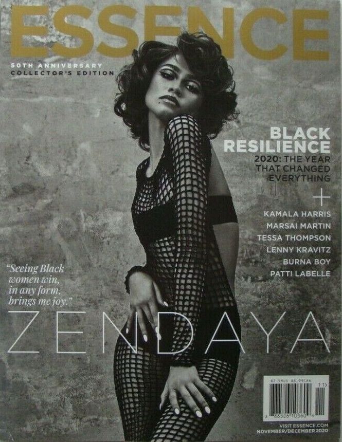 ESSENCE magazine side cover  November/December 2020