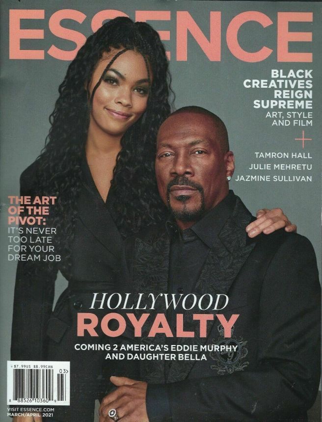 ESSENCE magazine side cover  March/April 2021