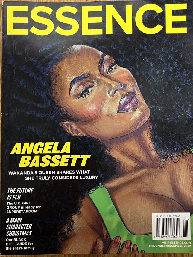 ESSENCE magazine side cover  November/December 2022