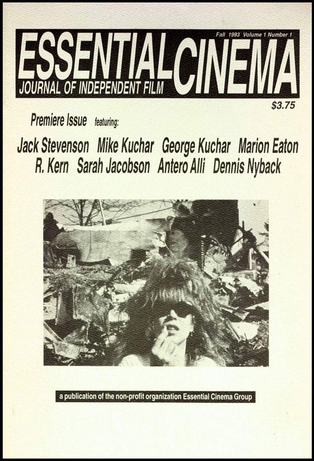 ESSENTIAL CINEMA magazine side cover Vol. 1 Number 1 Fall 1993