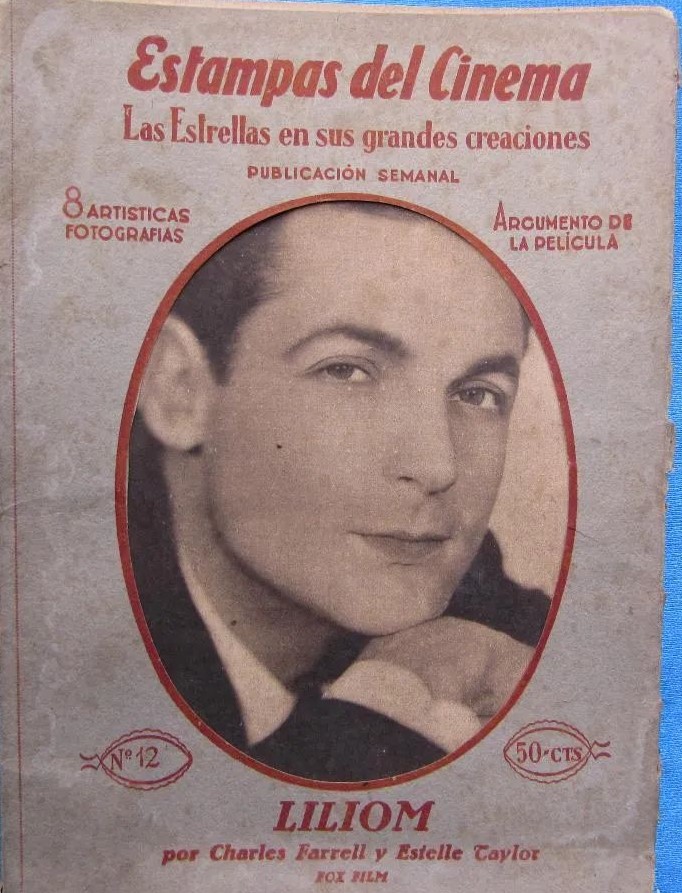 ESTAMPAS DEL CINEMA magazine side cover Issue 12  1931
