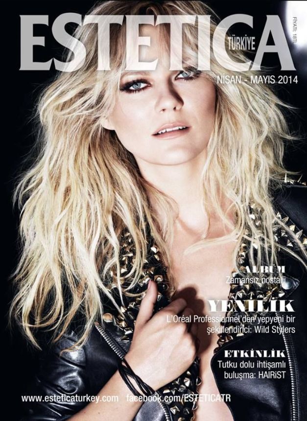 ESTETICA TURKEY magazine side cover  April/May 2014