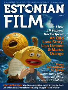 ESTONIAN FILM magazine side cover Issue 1  2013