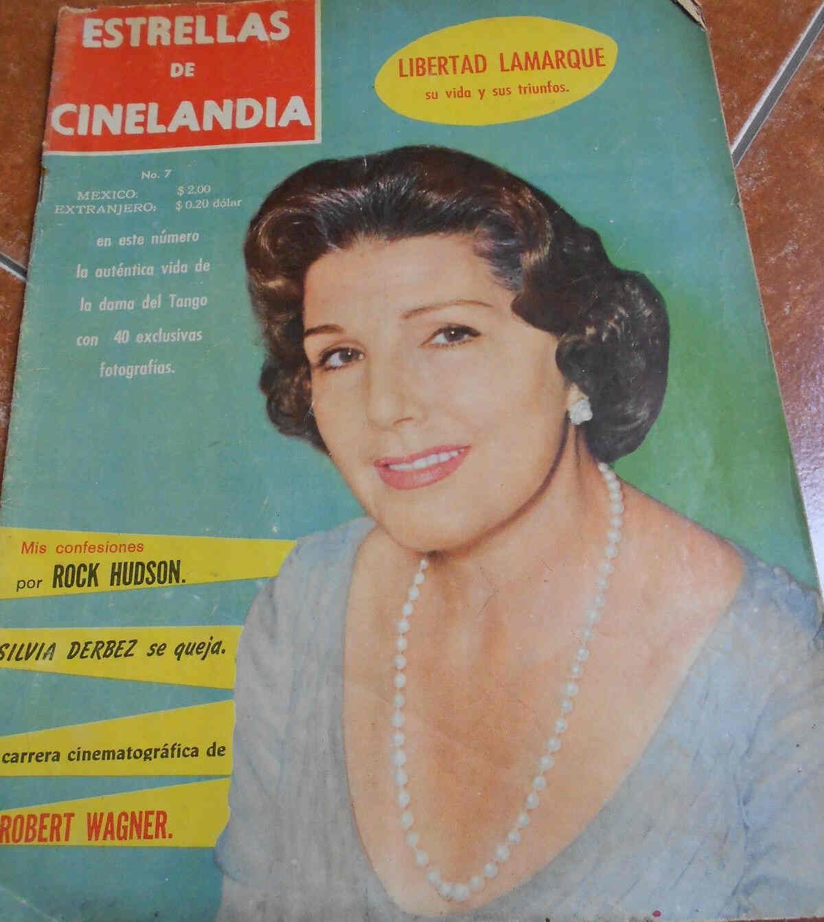 ESTRELLAS DE CINELANDIA magazine side cover Issue 7  1958