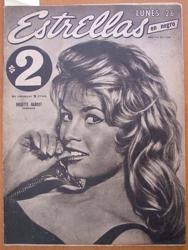 ESTRELLAS magazine side cover Issue 109 26 January 1959