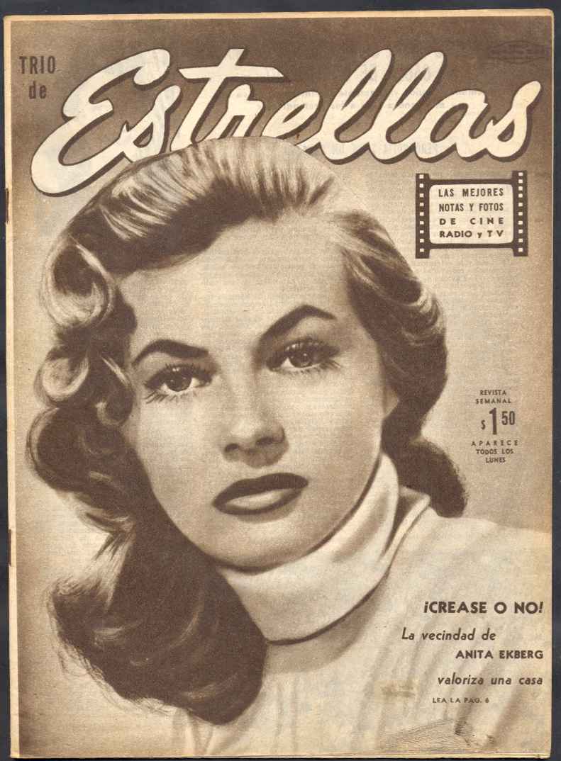 ESTRELLAS magazine side cover Issue 54 2 July 1956