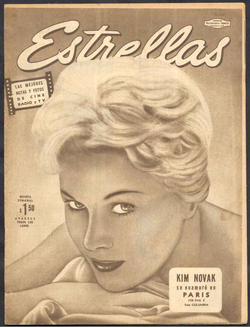 ESTRELLAS magazine side cover Issue 57 23 July 1956