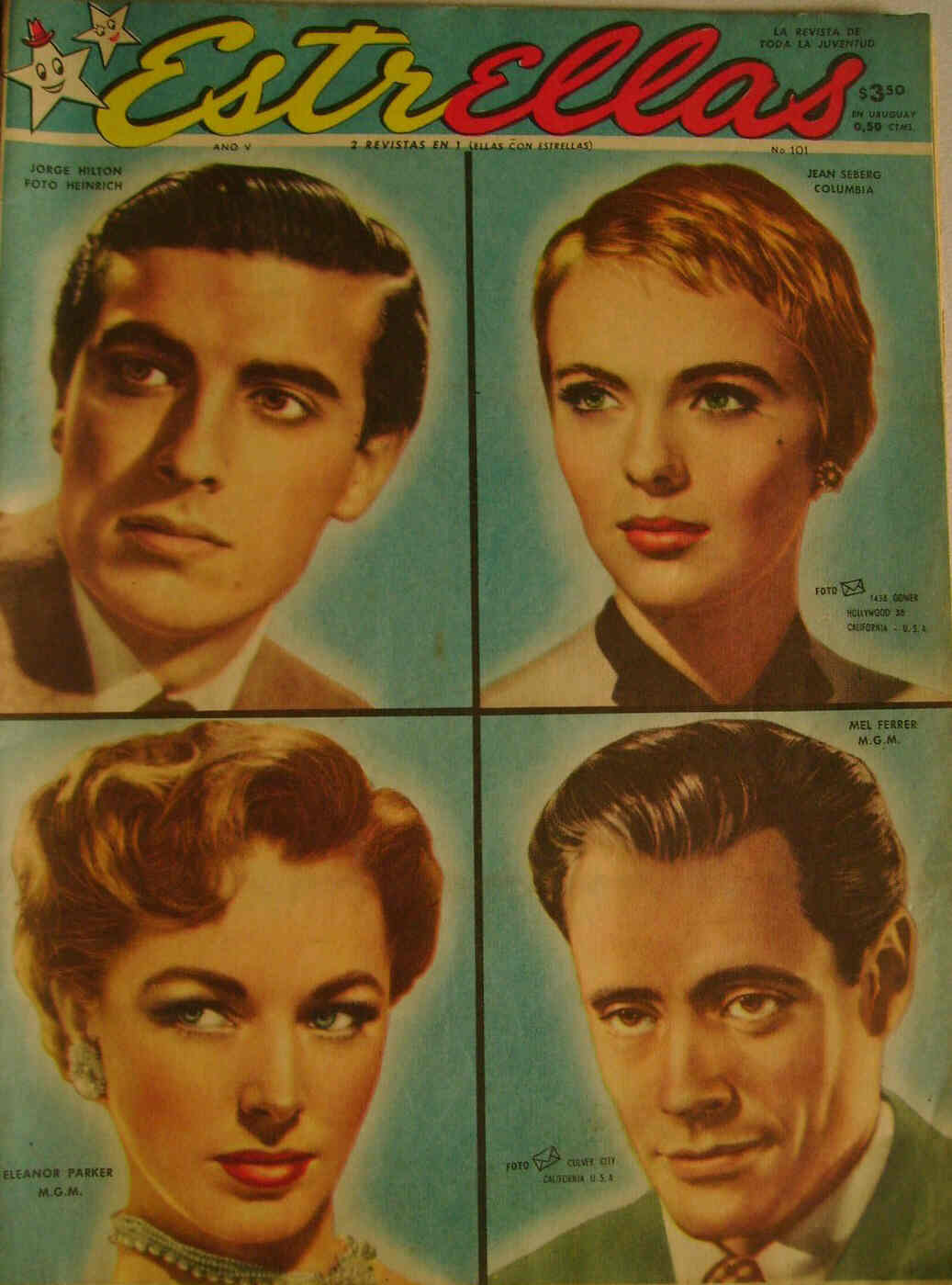ESTRELLAS magazine side cover Issue 101 1 November 1958