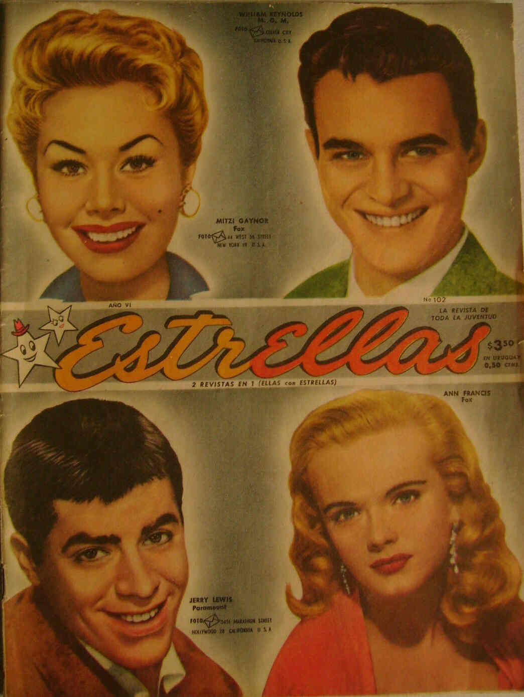 ESTRELLAS magazine side cover Issue 102 8 November 1958