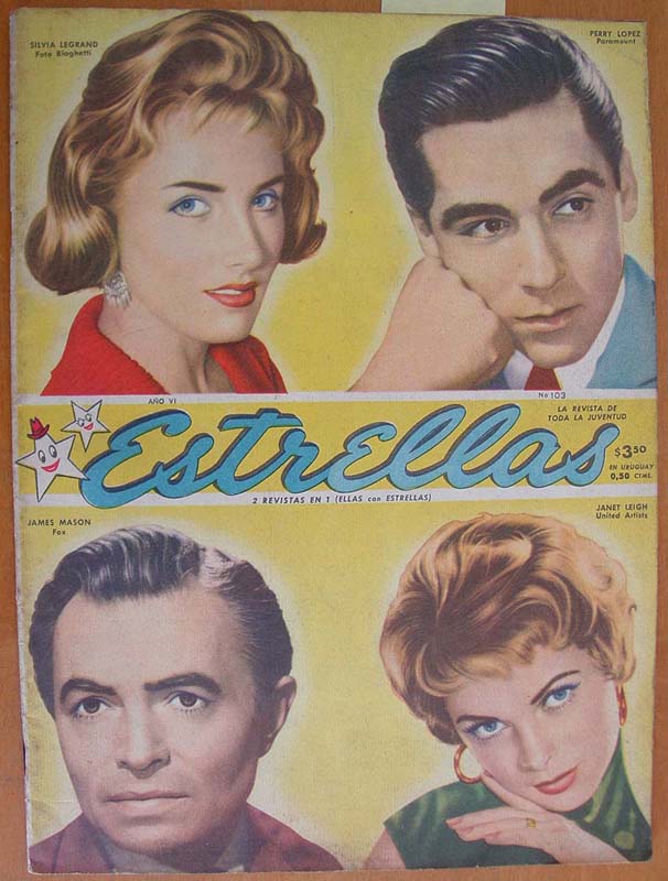 ESTRELLAS magazine side cover Issue 103 15 November 1958