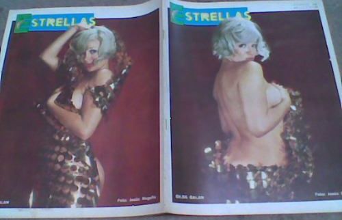 ESTRELLAS DE CINELANDIA magazine side cover Issue 345 9 April 1971